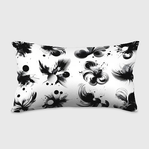 Подушка-антистресс Чёрно-белая абстракция нейроарт / 3D-принт – фото 2