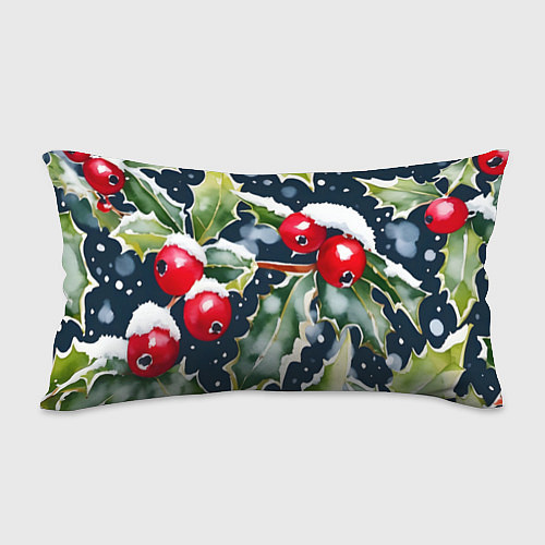 Подушка-антистресс Зимний остролист / 3D-принт – фото 2