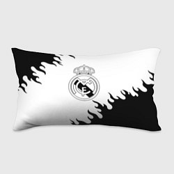 Подушка-антистресс Реал Мадрид черный огонь, цвет: 3D-принт