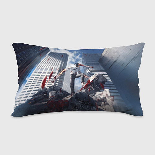 Подушка-антистресс Denji in city Chainsaw man / 3D-принт – фото 2