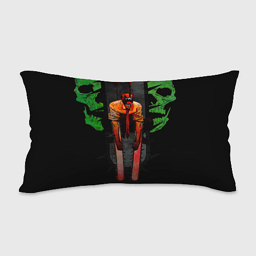 Подушка-антистресс Дэндзи с черепами Человек бензопила / 3D-принт – фото 2