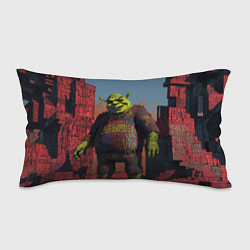 Подушка-антистресс Шрек из кубиков, цвет: 3D-принт