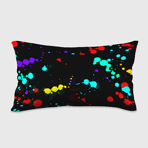 Подушка-антистресс Ювентус брызги красок неон / 3D-принт – фото 2
