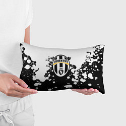 Подушка-антистресс Juventus белые краски текстура, цвет: 3D-принт — фото 2