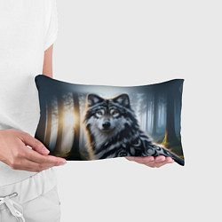 Подушка-антистресс Морда волка - Россия, цвет: 3D-принт — фото 2