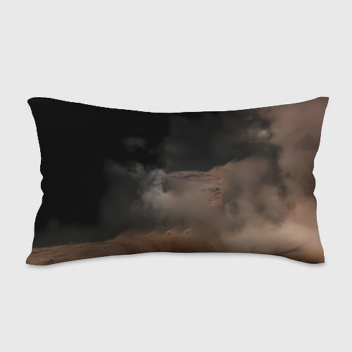 Подушка-антистресс Лошадь на черном фоне / 3D-принт – фото 2