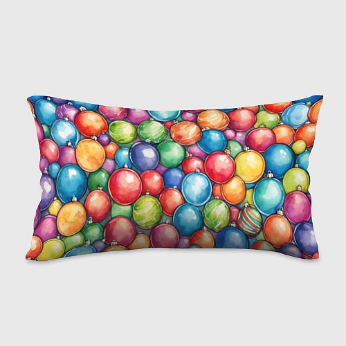 Подушка-антистресс Россыпь новогодних шаров / 3D-принт – фото 2