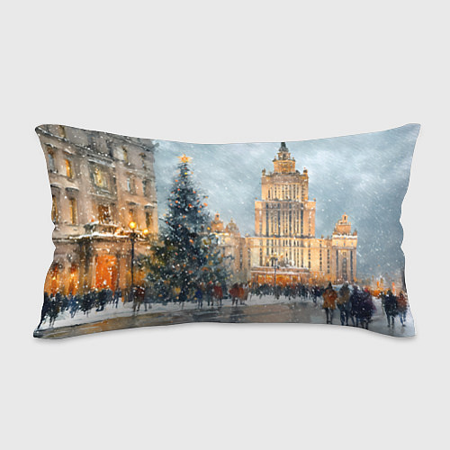 Подушка-антистресс Новогодняя Москва / 3D-принт – фото 2