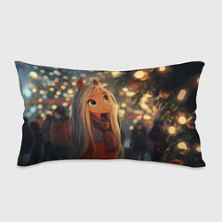 Подушка-антистресс Новогодняя лошадка, цвет: 3D-принт