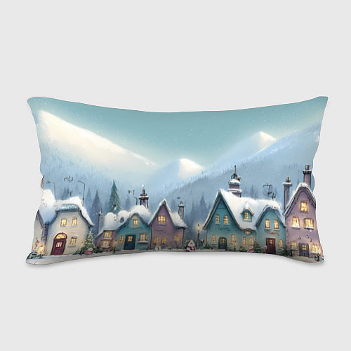 Подушка-антистресс Новогодние дома / 3D-принт – фото 2