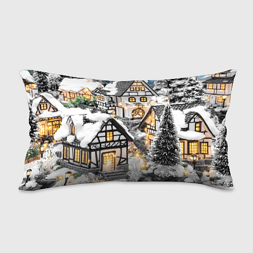 Подушка-антистресс Объемные новогодние дома / 3D-принт – фото 2