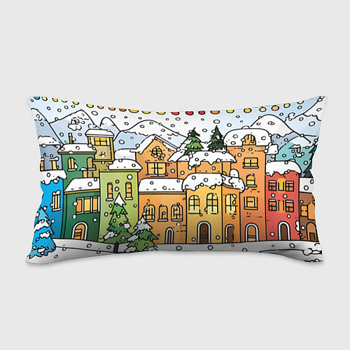 Подушка-антистресс Новогодний снегопад / 3D-принт – фото 2