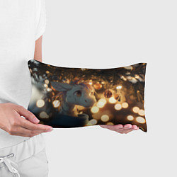 Подушка-антистресс Лошадка под новогодней елкой, цвет: 3D-принт — фото 2