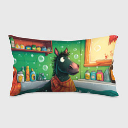 Подушка-антистресс Лошадь моется в ванной