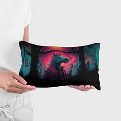 Подушка-антистресс Лошадь рок стиль, цвет: 3D-принт — фото 2