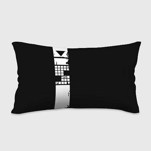 Подушка-антистресс Ювентус геометрия белая / 3D-принт – фото 2