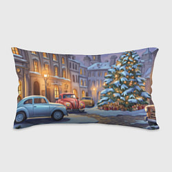 Подушка-антистресс Новогодний снежный двор