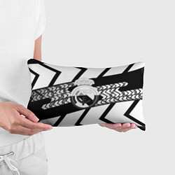 Подушка-антистресс Реал Мадрид краски полосы, цвет: 3D-принт — фото 2