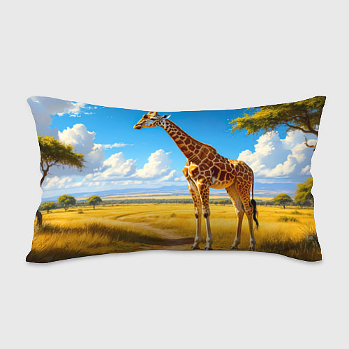 Подушка-антистресс Жираф в солнечной саванне / 3D-принт – фото 2
