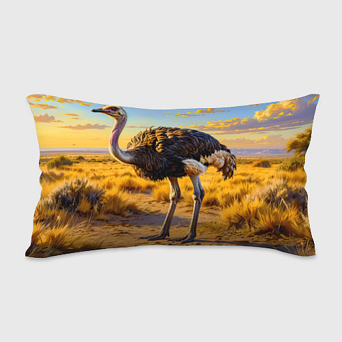 Подушка-антистресс Страус саванны / 3D-принт – фото 2