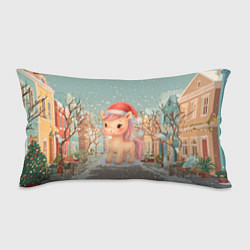 Подушка-антистресс Маленькая новогодняя милая лошадка