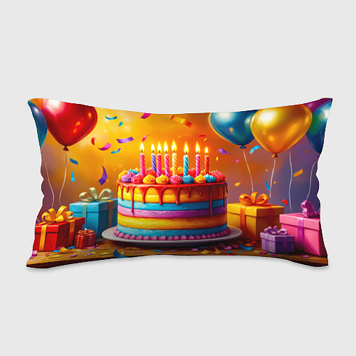 Подушка-антистресс Радуга праздничного торта / 3D-принт – фото 2