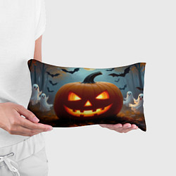 Подушка-антистресс Хэллоуинский лес с тыквой, цвет: 3D-принт — фото 2