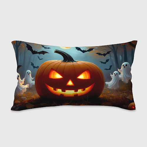 Подушка-антистресс Хэллоуинский лес с тыквой / 3D-принт – фото 2