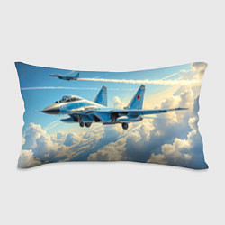Подушка-антистресс Истребители в небесной лазури, цвет: 3D-принт