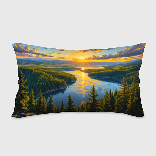Подушка-антистресс Золотой путь реки / 3D-принт – фото 2