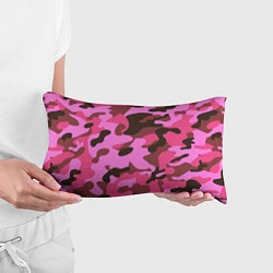 Подушка-антистресс Камуфляж: розовый/коричневый, цвет: 3D-принт — фото 2