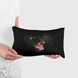 Подушка-антистресс Черный кот, цвет: 3D-принт — фото 2