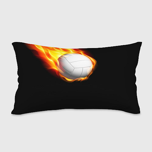 Подушка-антистресс Волейбольный мяч летит в огне / 3D-принт – фото 2