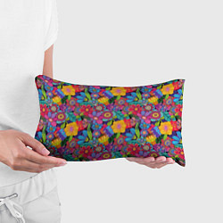 Подушка-антистресс Яркие цветы, цвет: 3D-принт — фото 2