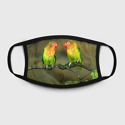 Маска для лица Два попугая, цвет: 3D-принт — фото 2