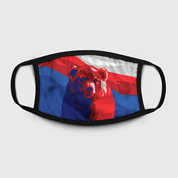 Маска для лица Российский медведь, цвет: 3D-принт — фото 2