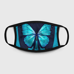 Маска для лица Голубая бабочка, цвет: 3D-принт — фото 2