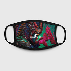 Маска для лица CS GO hyper beast skin, цвет: 3D-принт — фото 2