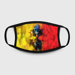 Маска для лица Череп в дыму, цвет: 3D-принт — фото 2