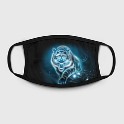 Маска для лица НЕНОНОВЫЙ ТИГР 2022 NEON TIGER NEW YEAR, цвет: 3D-принт — фото 2