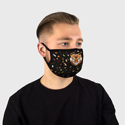 Маска для лица Кусочки Тигра, цвет: 3D-принт