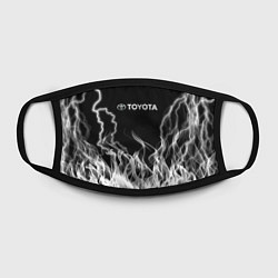 Маска для лица Toyota Молния с огнем, цвет: 3D-принт — фото 2