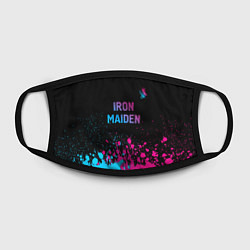 Маска для лица Iron Maiden - neon gradient: символ сверху, цвет: 3D-принт — фото 2