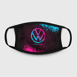 Маска для лица Volkswagen - neon gradient, цвет: 3D-принт — фото 2