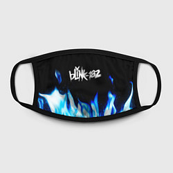 Маска для лица Blink 182 blue fire, цвет: 3D-принт — фото 2