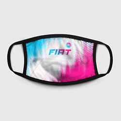 Маска для лица Fiat neon gradient style: символ сверху, цвет: 3D-принт — фото 2