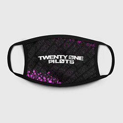 Маска для лица Twenty One Pilots rock legends: надпись и символ, цвет: 3D-принт — фото 2