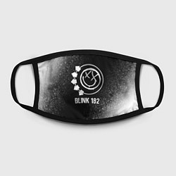 Маска для лица Blink 182 glitch на темном фоне, цвет: 3D-принт — фото 2