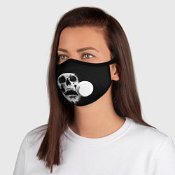 Маска с клапаном Evil Skull, цвет: 3D-белый