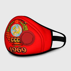 Маска с клапаном Сделано в 1969 СССР, цвет: 3D-красный — фото 2